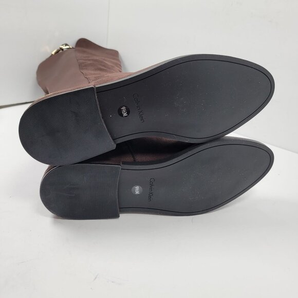 Calvin Klein Presley Women's Over Knee High Brown Boot US Size 9.5 - Picture 10 of 11